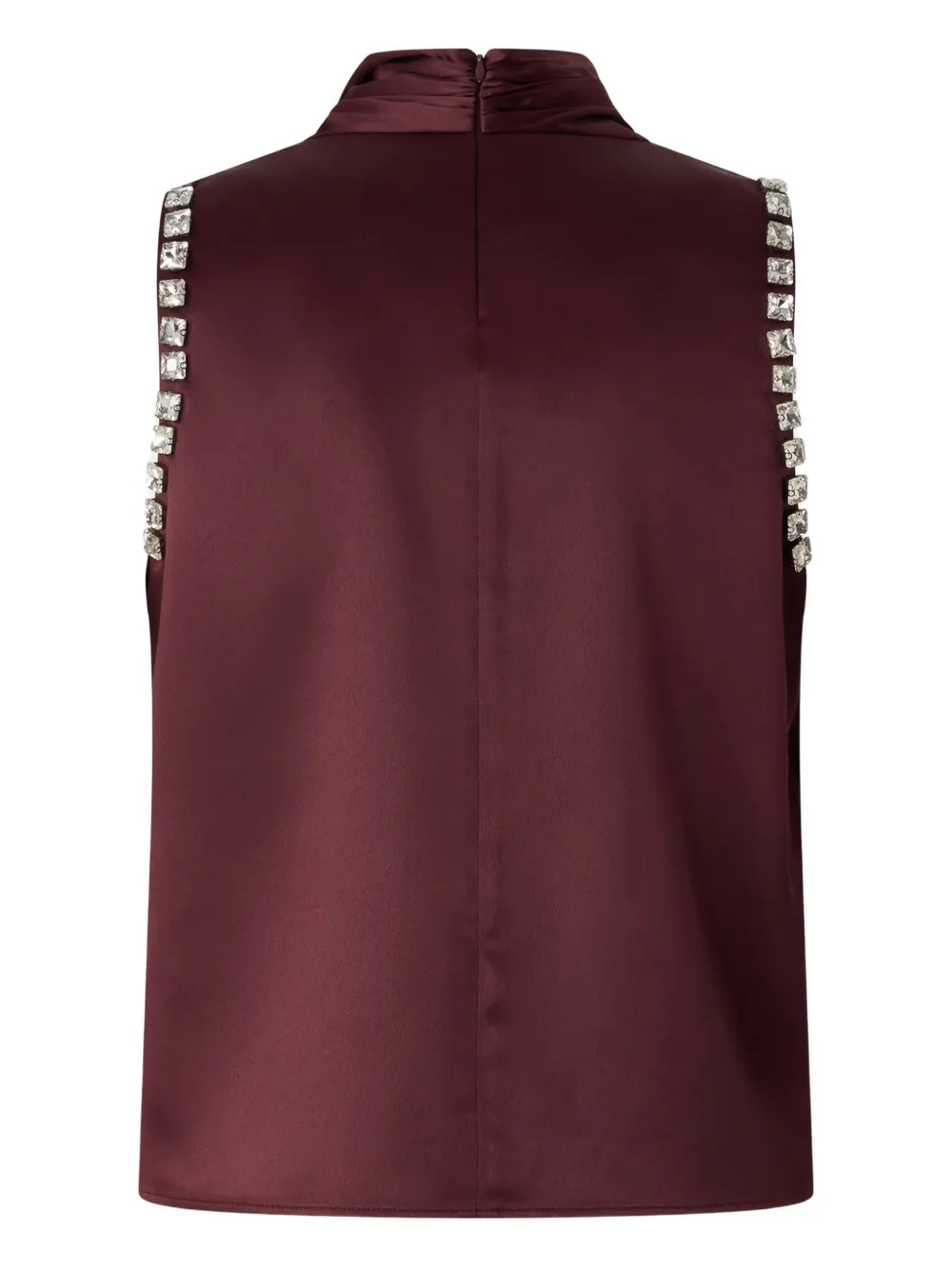 PINKO tie-neck satin blouse - Rood