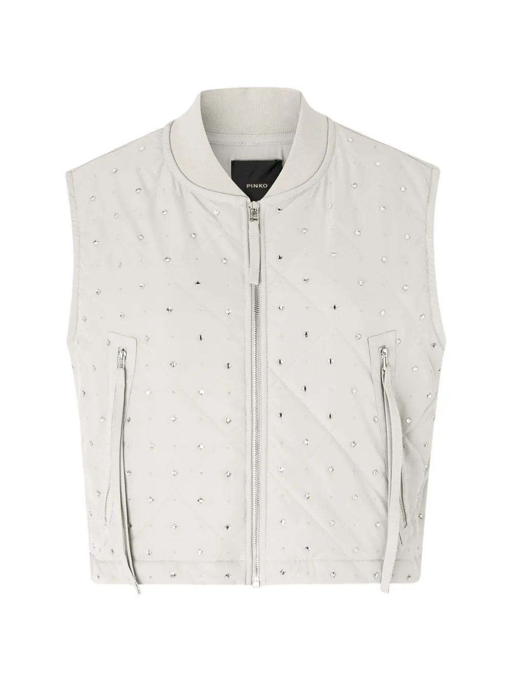 PINKO Amata quilted gilet - Grey