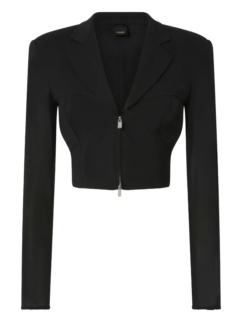 Pinko Zip-fastening Blazer In Black