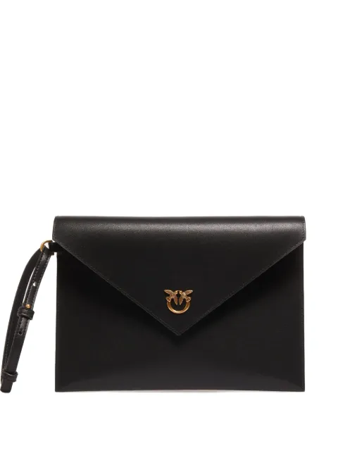 PINKO Love Birds flap clutch bag