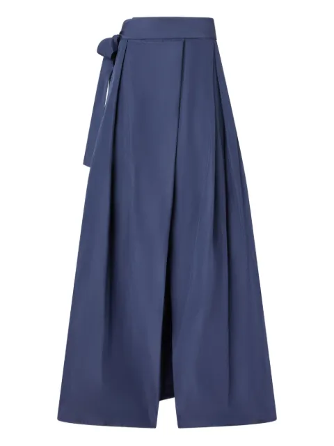 PINKO pleated waist-belt maxi skirt
