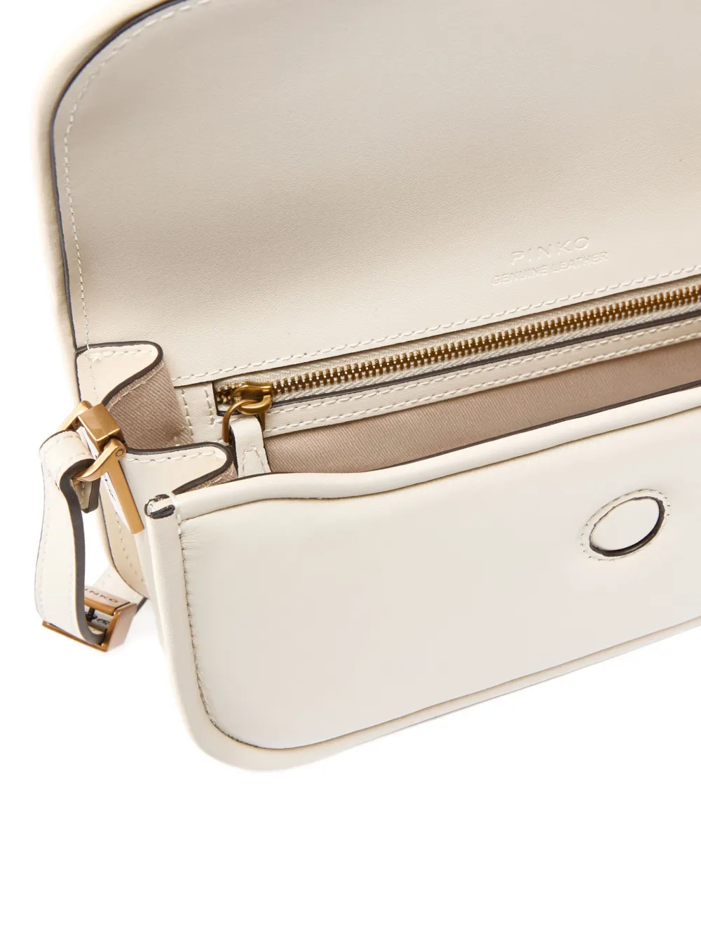 Pinko Large Love Birds Cross Body Bag In Neutral