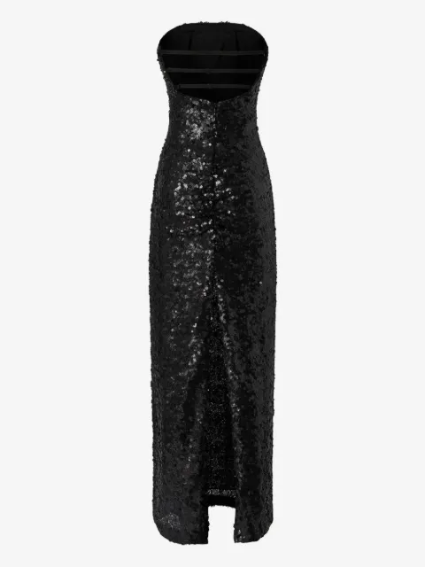 PINKO vestido largo con diseño strapless