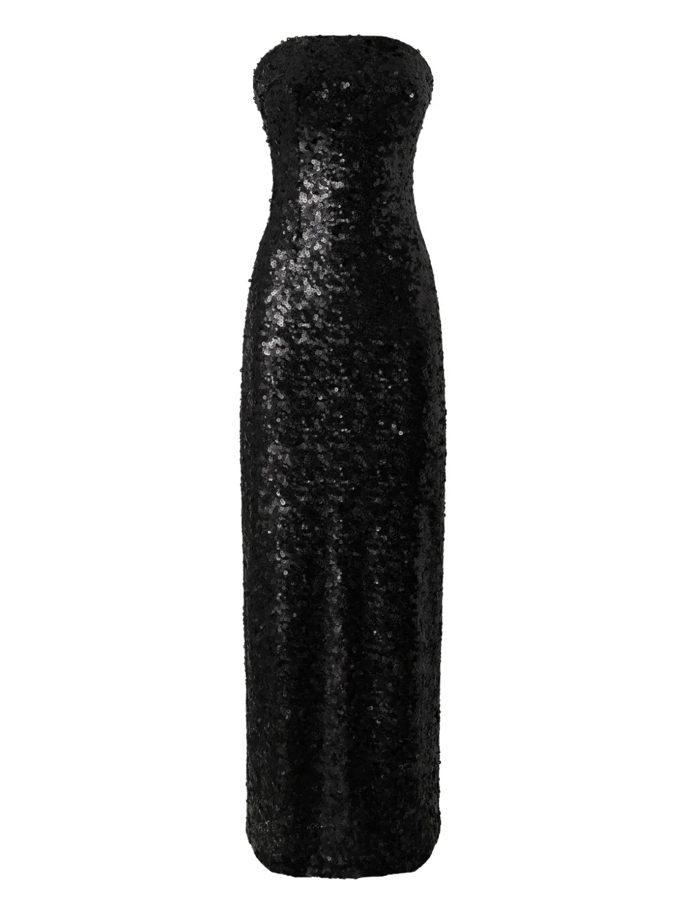 PINKO Strapless maxi-jurk met pailletten Zwart