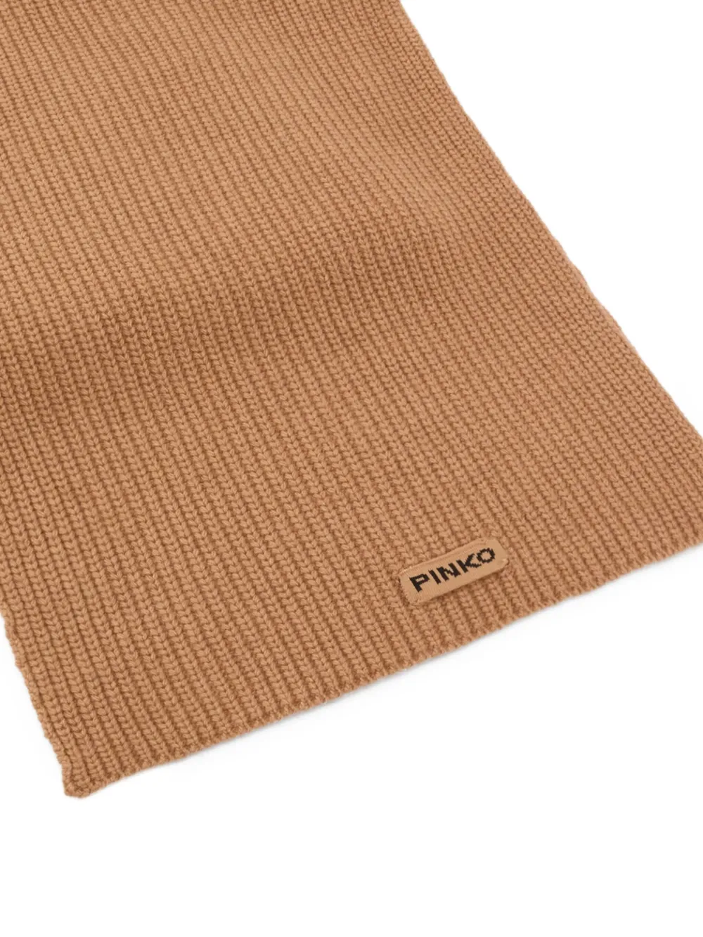 PINKO Slovenia geribbelde sjaal Bruin