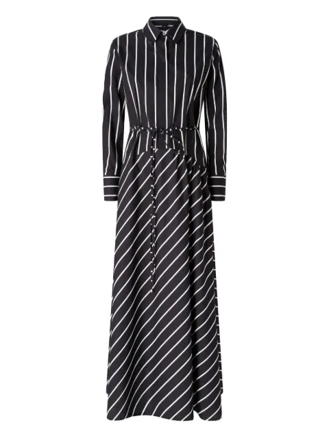 PINKO diagonal-stripe shirt dress