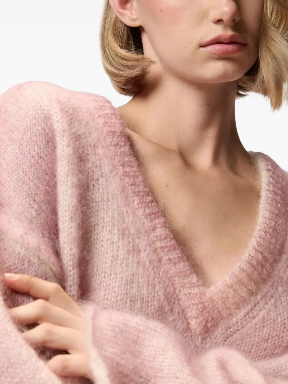 PINKO Sweater met V-hals Roze