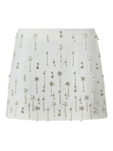 PINKO beaded-embellished mini skirt