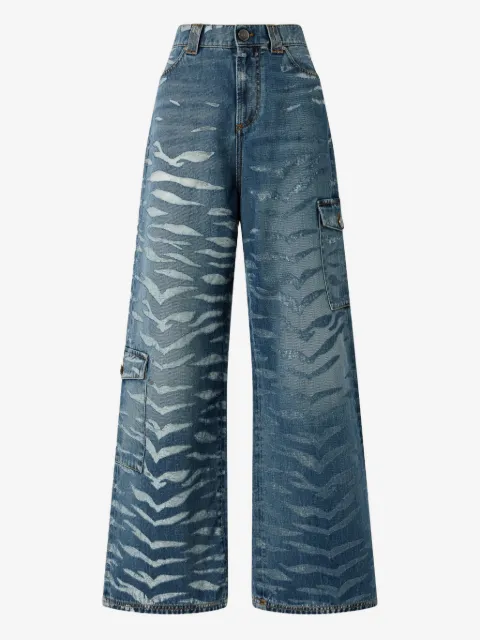 PINKO zebra-print jeans
