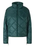 PINKO diamond-pattern quilted jacket - Green