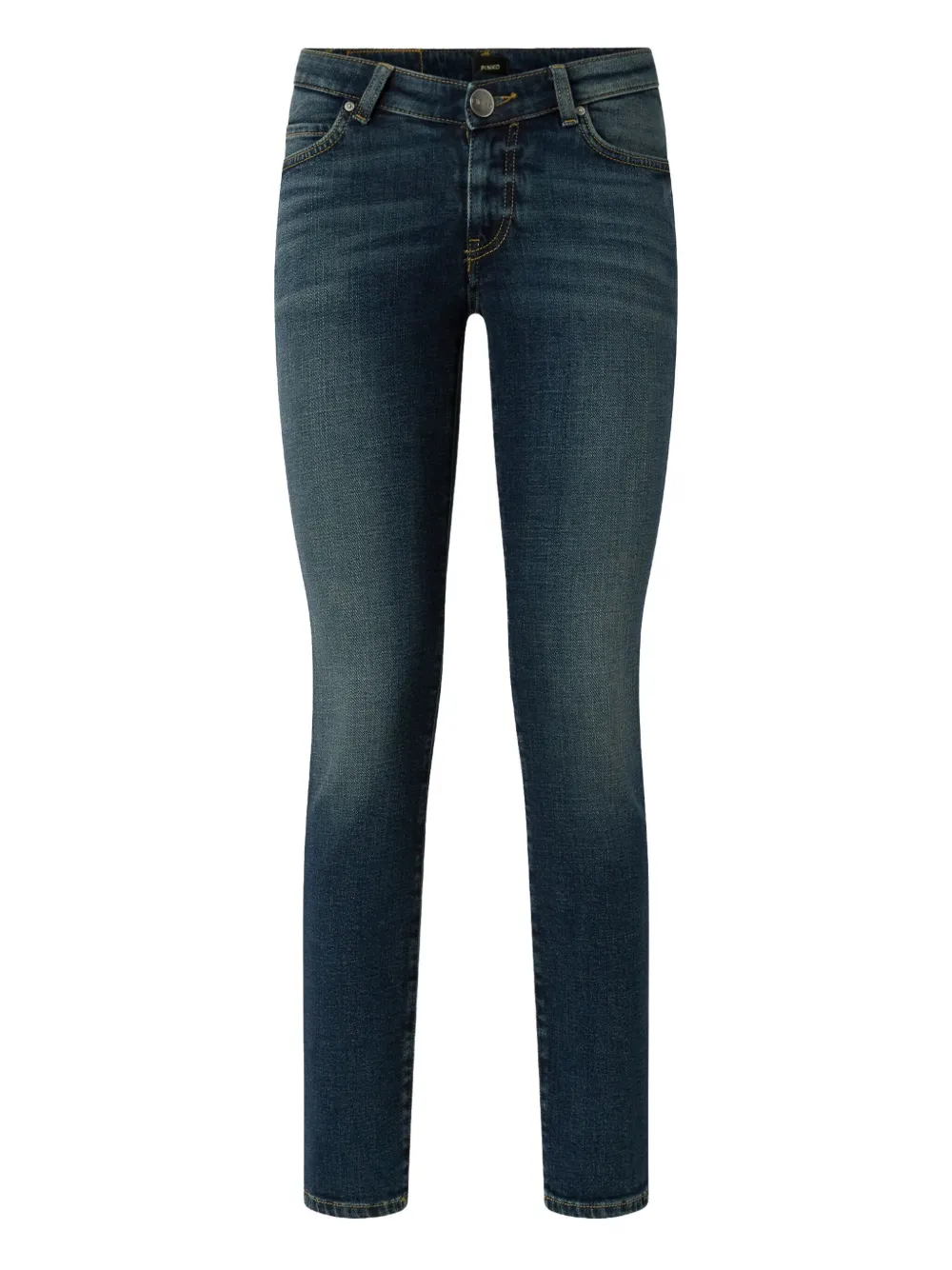 PINKO Jeans met geborduurd logo Blauw