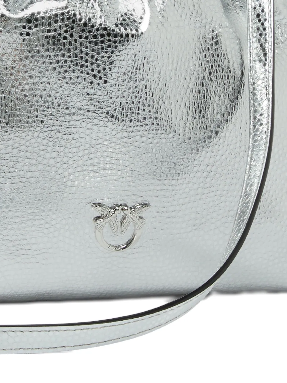 PINKO Shopper verfraaid met kristallen Grijs