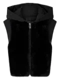 PINKO hooded faux-fur jacket - Black