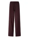 PINKO side-stripe drawstring trousers - Red