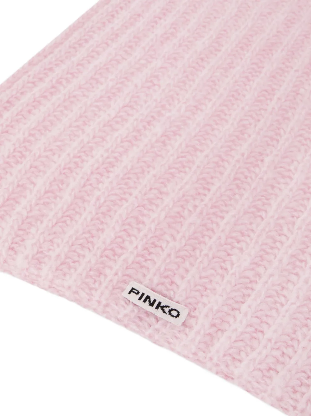 PINKO Ribgebreide sjaal Roze