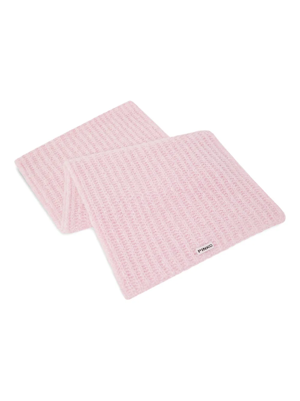 PINKO Ribgebreide sjaal Roze