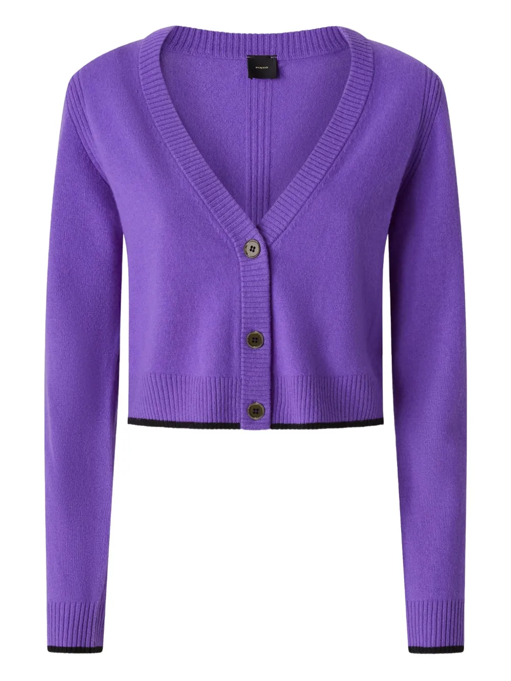 V-neck crop cardigan