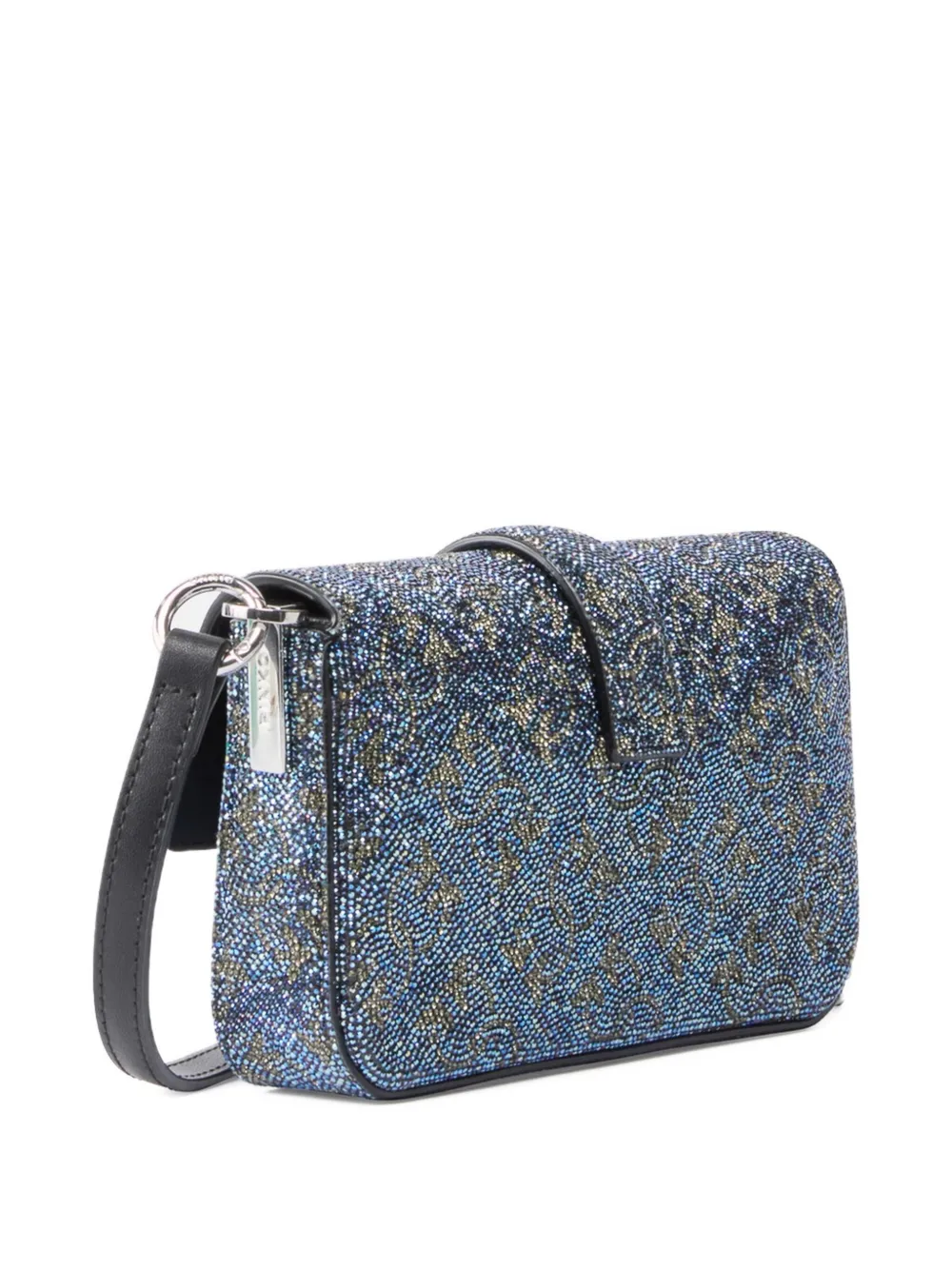 PINKO Love kleine crossbodytas met glitter Blauw