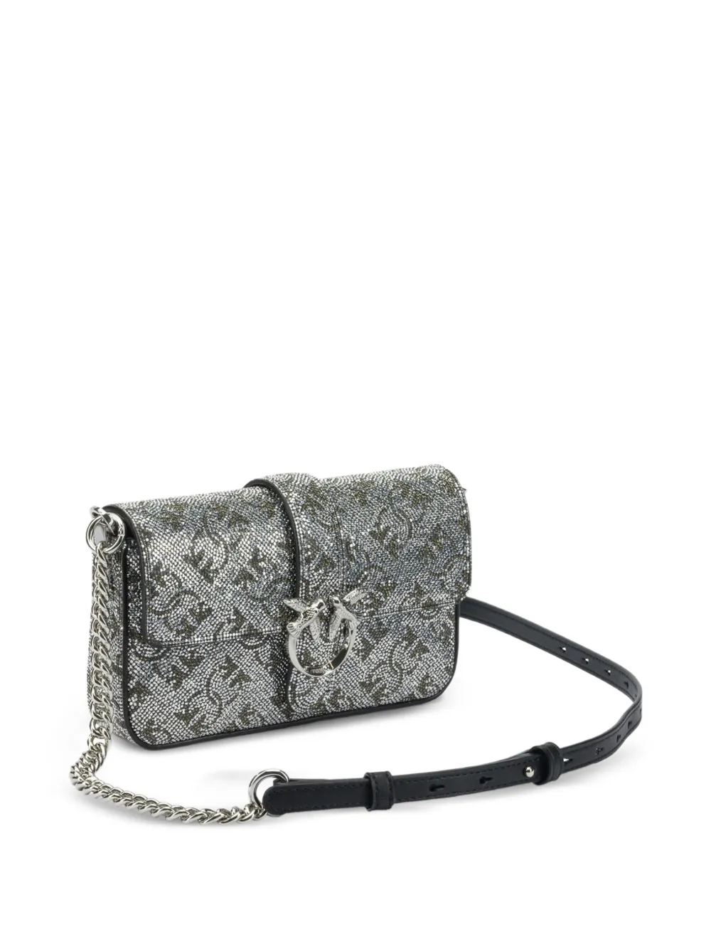 PINKO Verfraaide crossbodytas Zilver