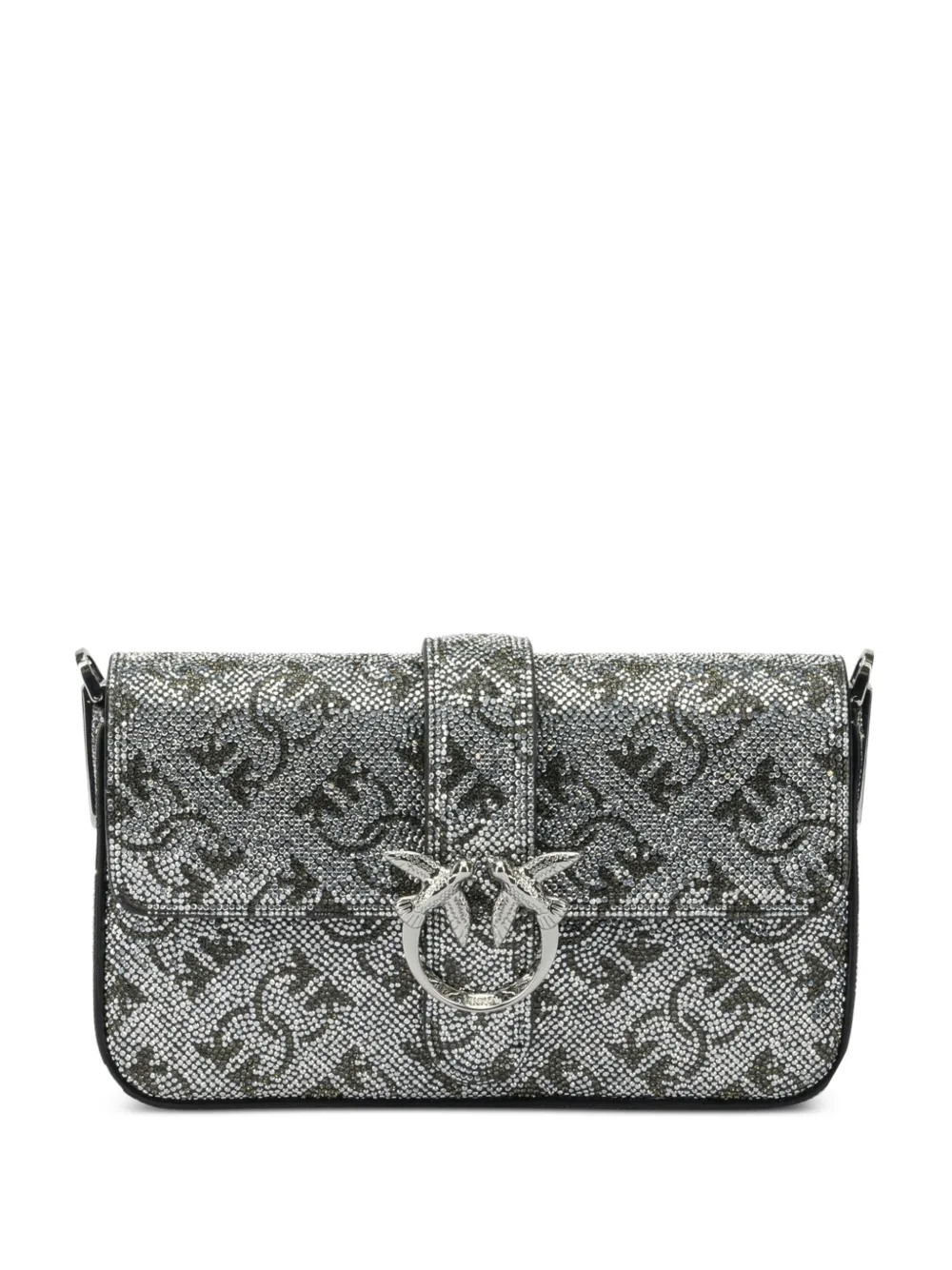 PINKO Borsa a tracolla Love Glitter mini - Blu