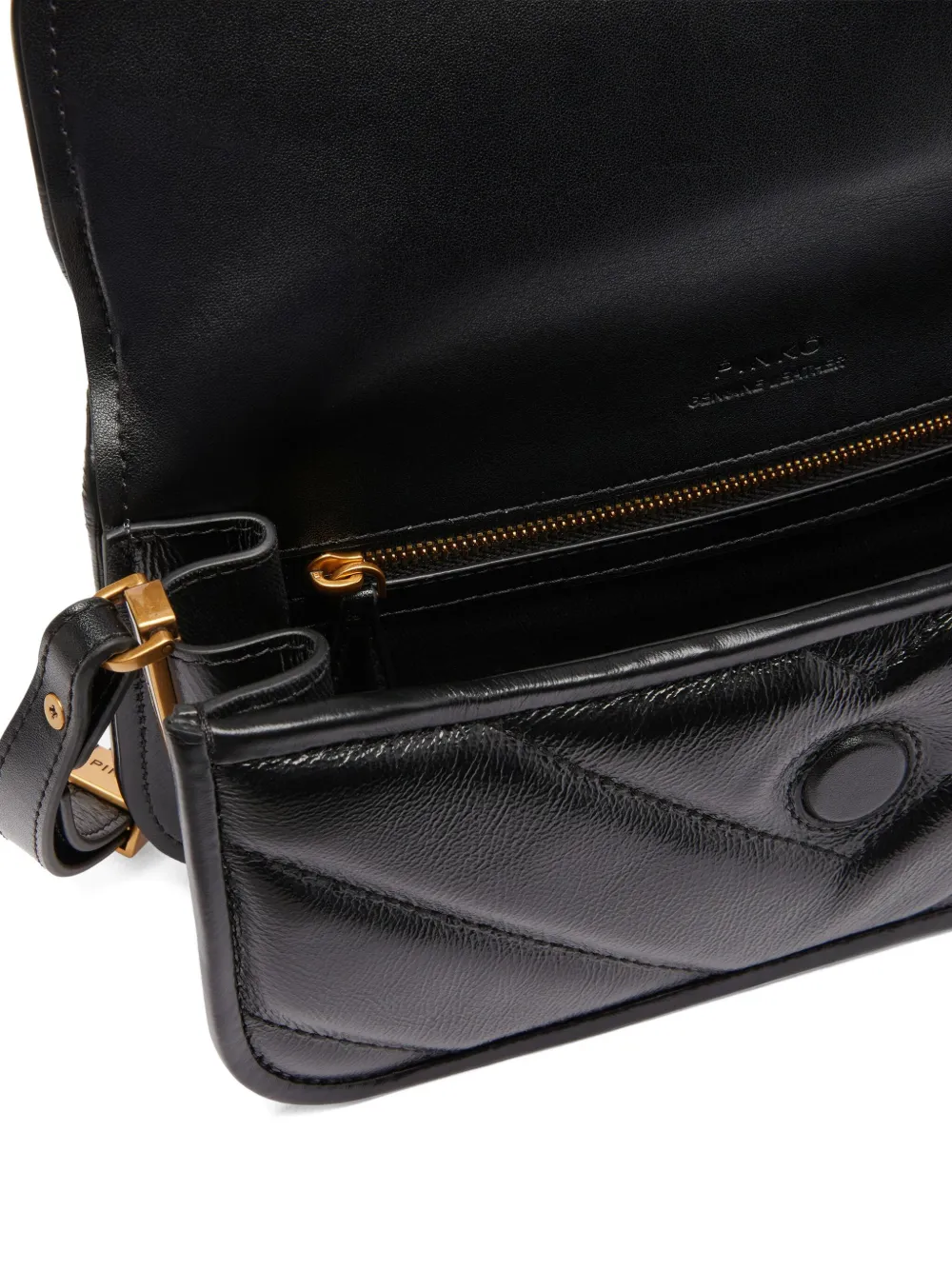 PINKO Schoudertas met Love Bird-gesp Zwart