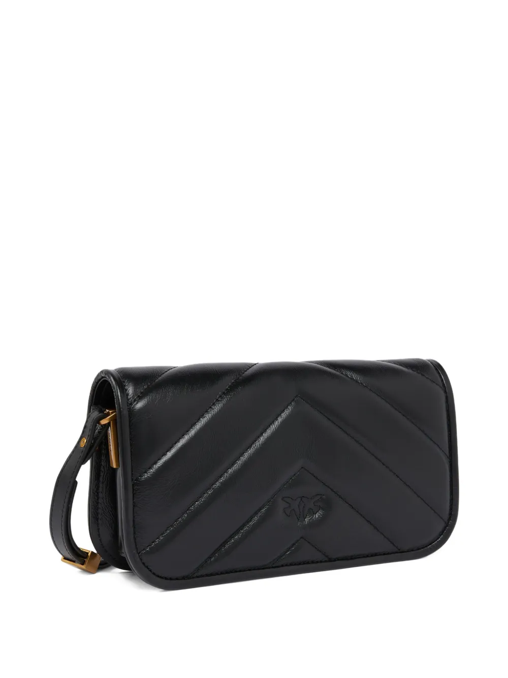 PINKO Schoudertas met Love Bird-gesp - Zwart