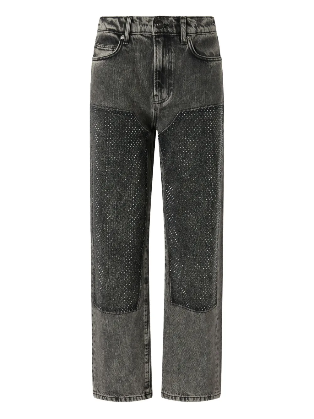 PINKO Jeans verfraaid met kristallen en stonewash-effect Grijs