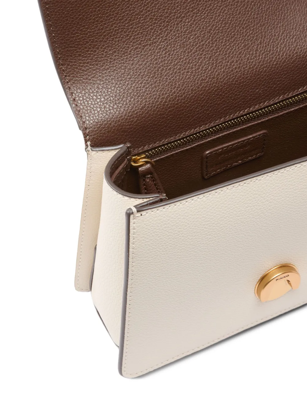 PINKO Love leren shopper Wit