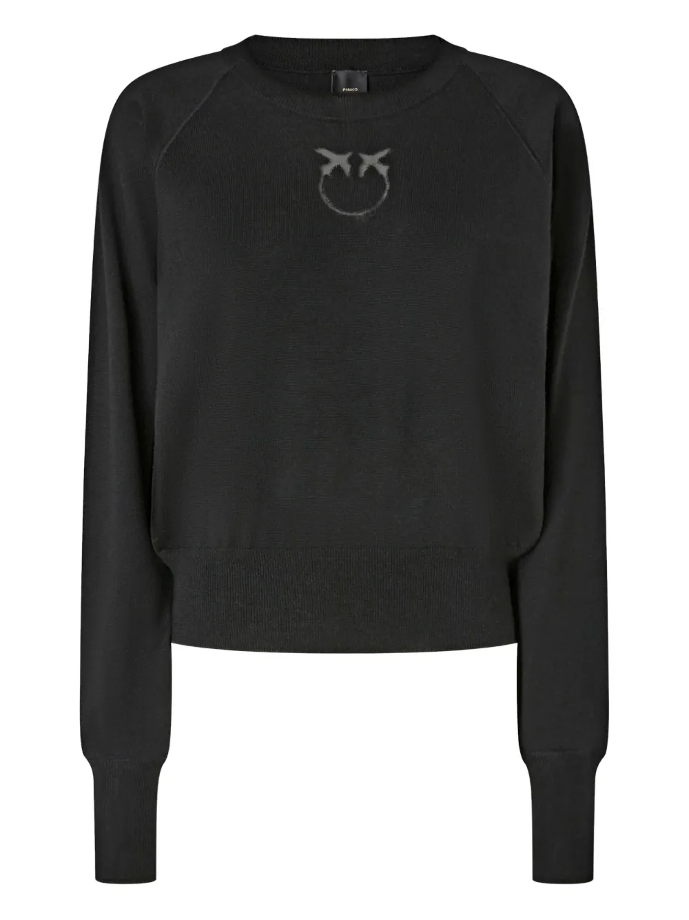 Pinko Crewneck Sweatshirt With Logo In Black