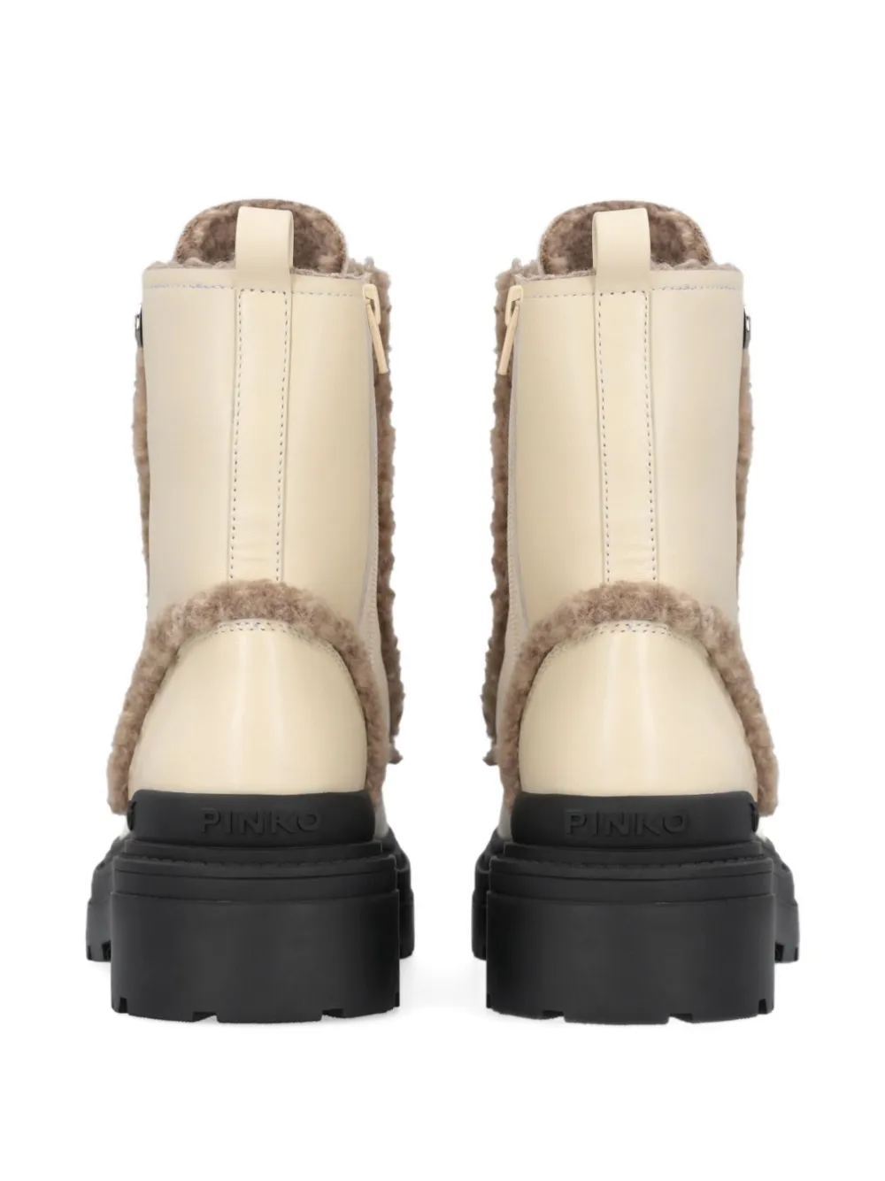 PINKO 55 mm veterlaarzen Beige