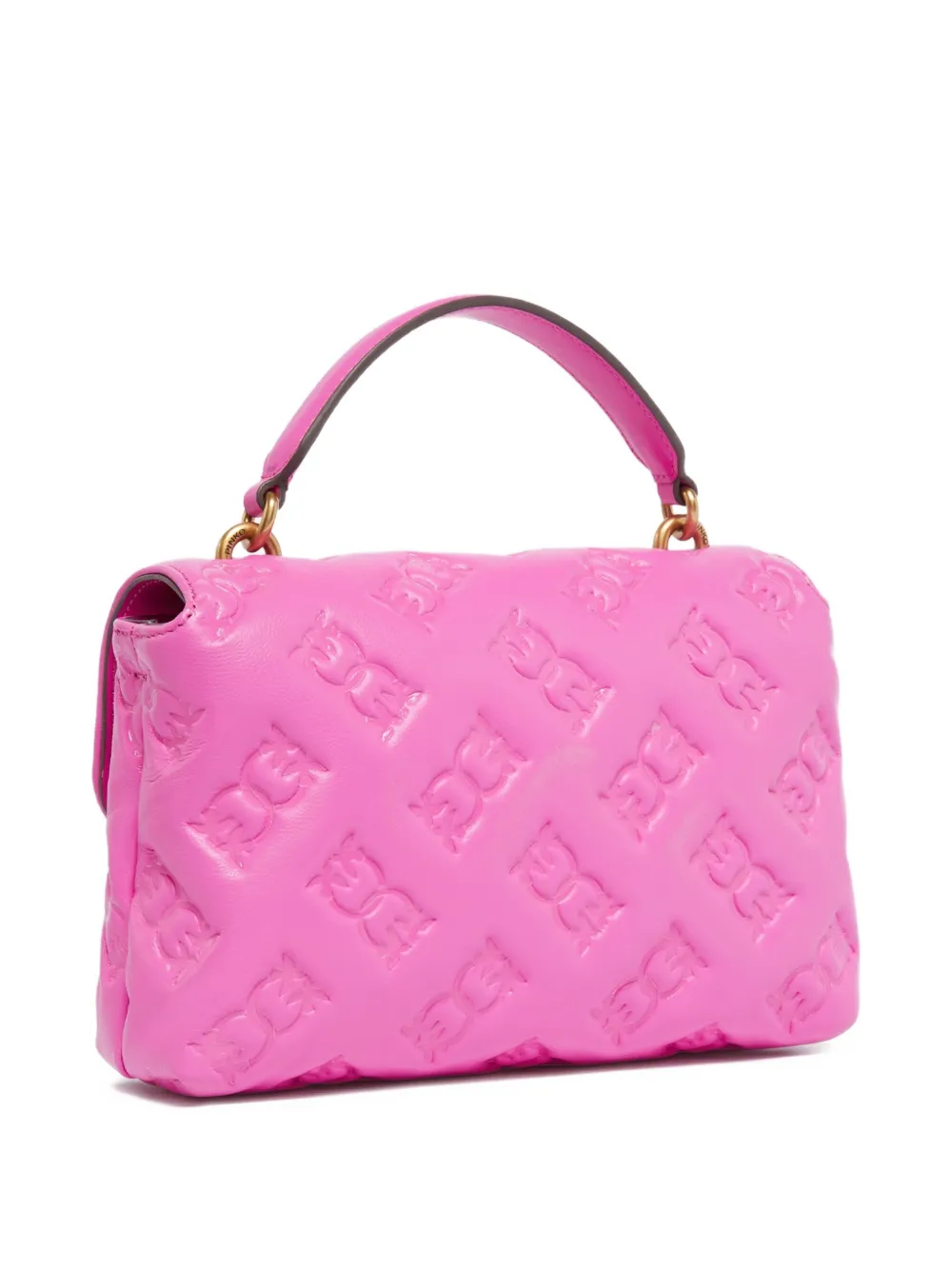 PINKO Shopper met gevoerd logo Roze