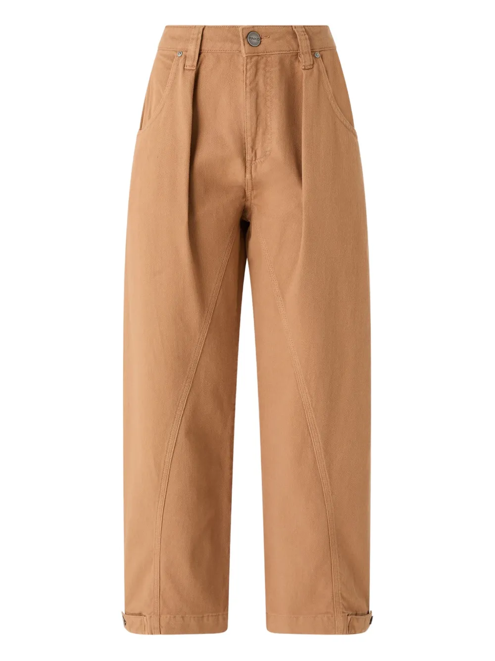 PINKO front-pleats trousers - Marrone