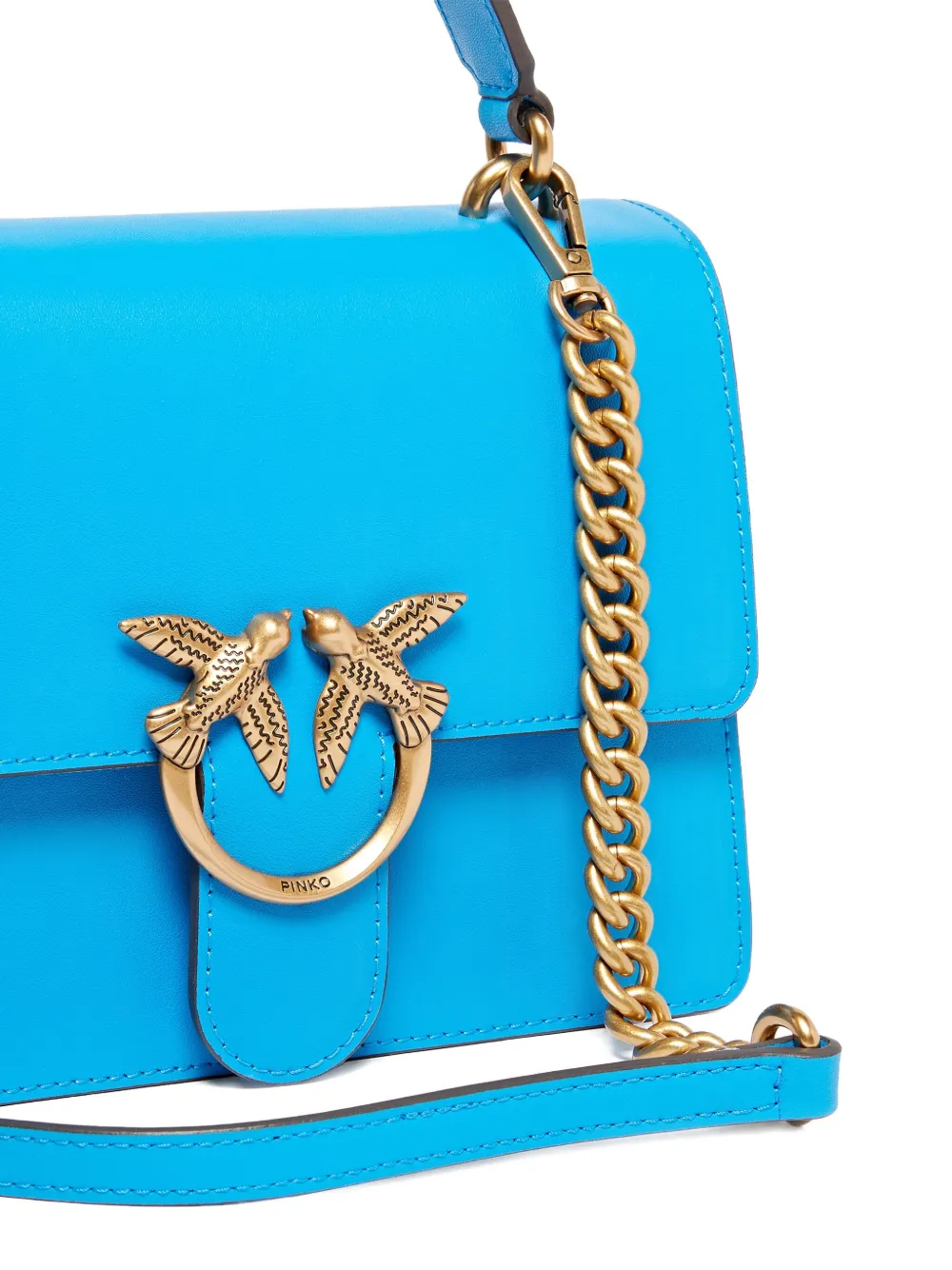 PINKO Love-Birds tas met handgreep Blauw