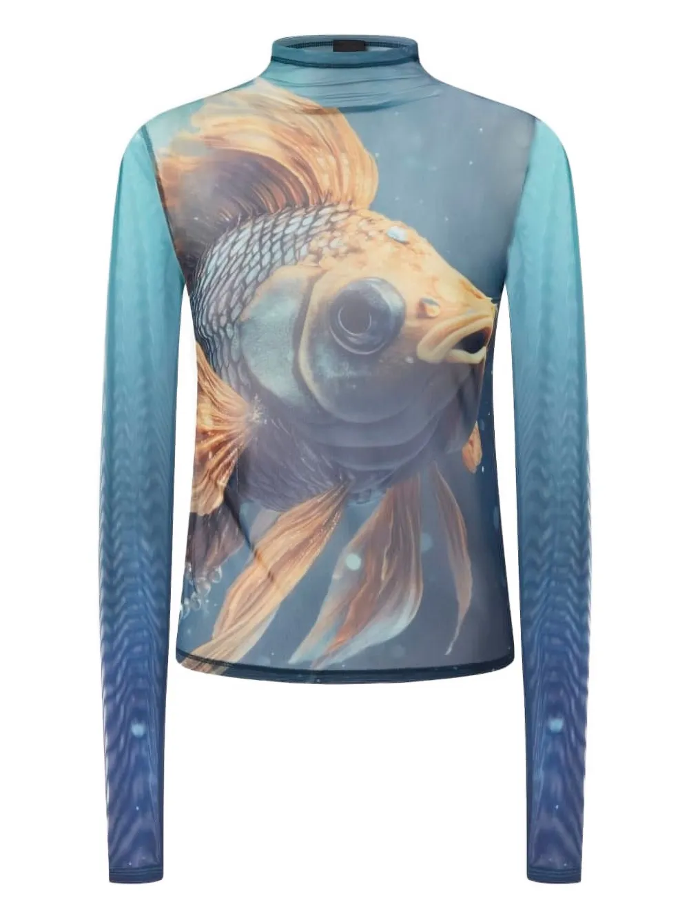 Pinko Printed Tulle Sweater In Multi