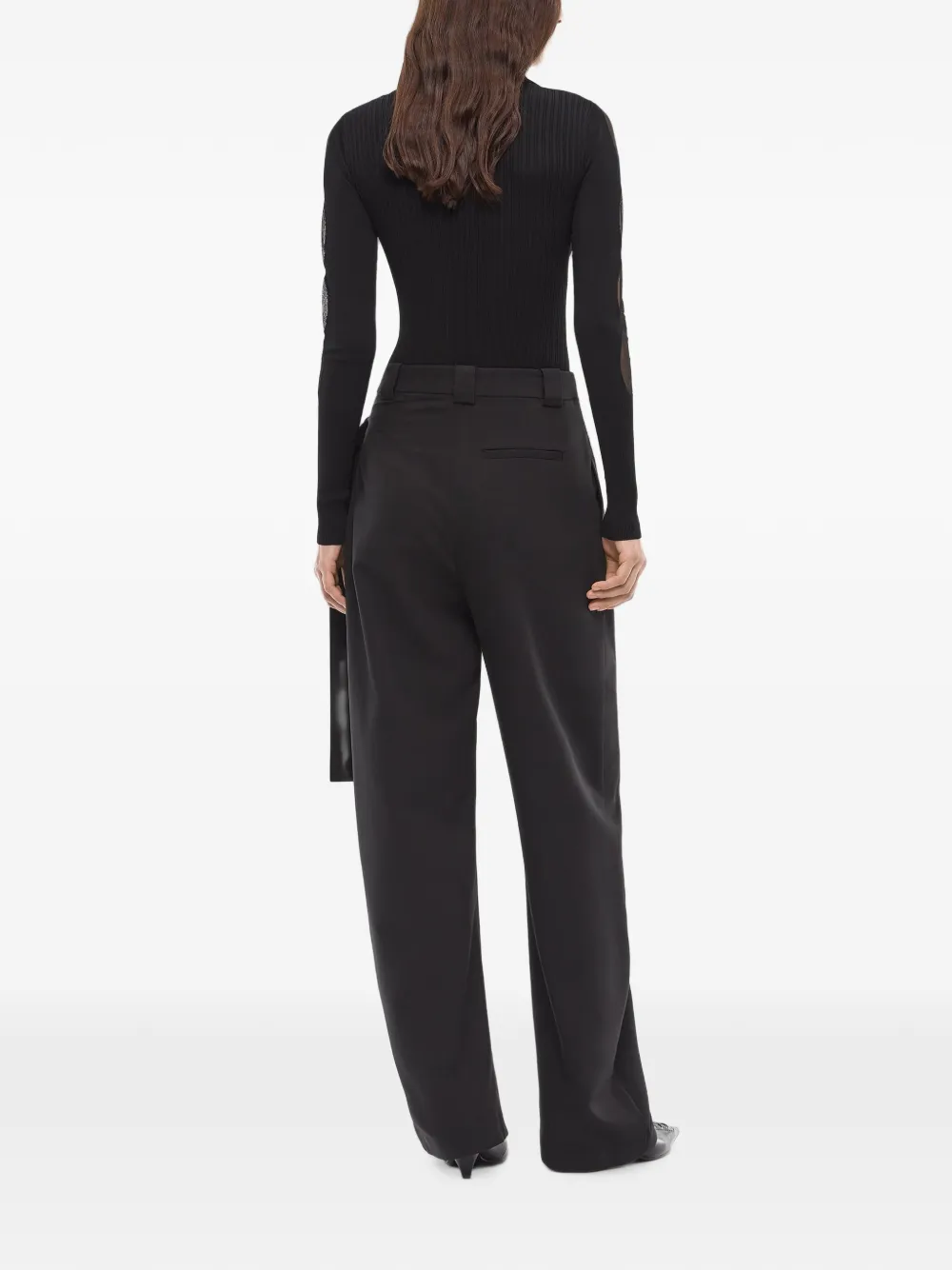PINKO Pantalon met wikkeldetail Zwart