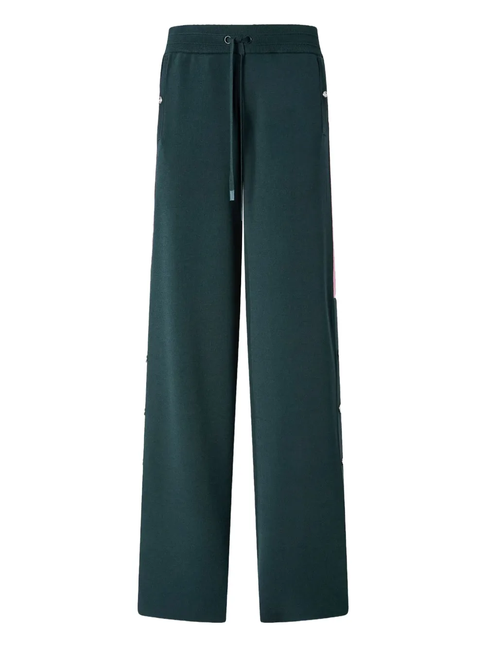 PINKO side-stripe trousers Groen