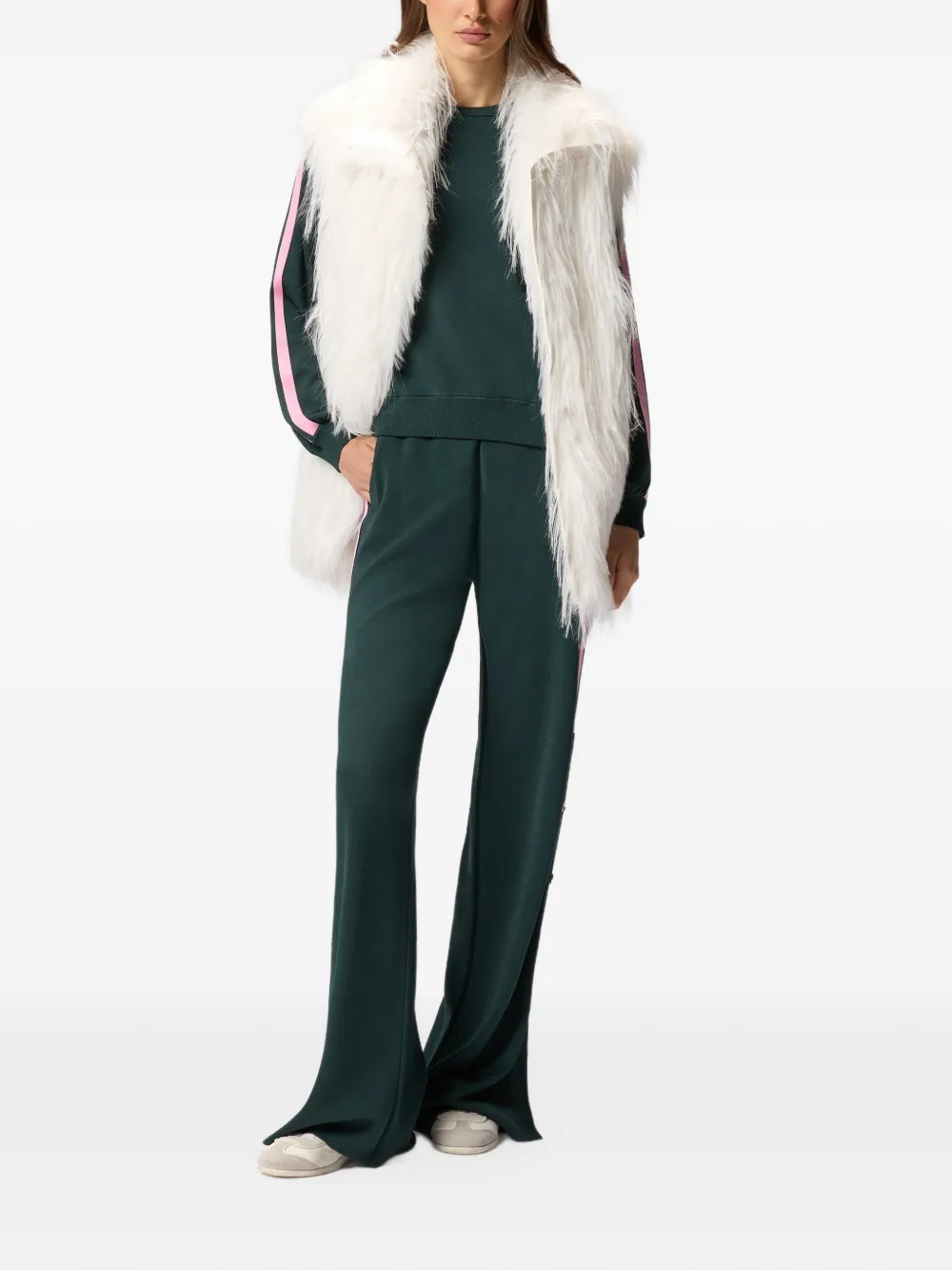 PINKO Broek met zijstreep Groen