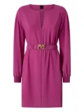 PINKO belted balloon-sleeve mini dress