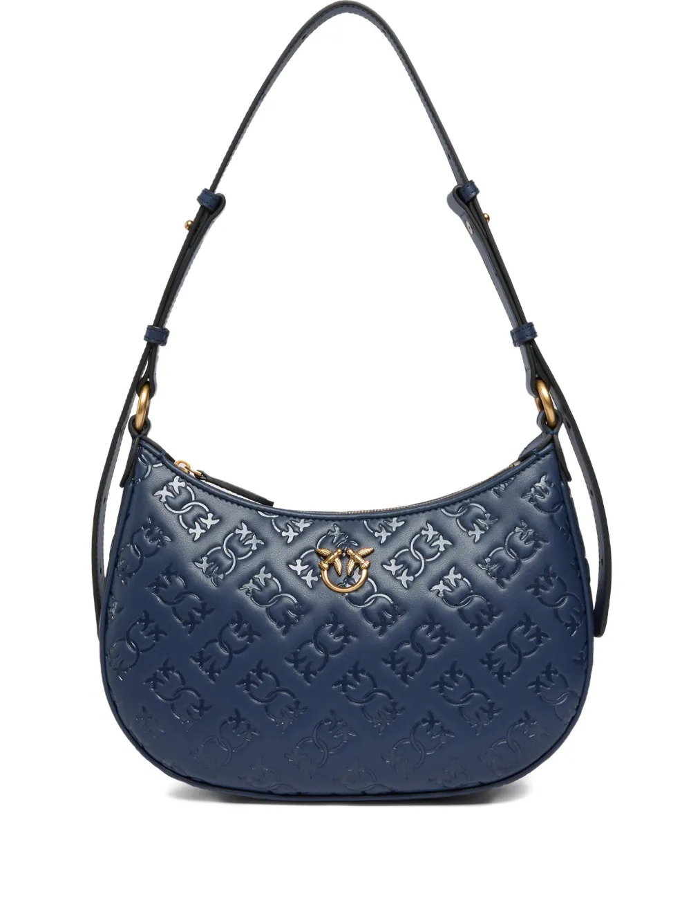 PINKO Borsa a spalla con logo goffrato - Blu