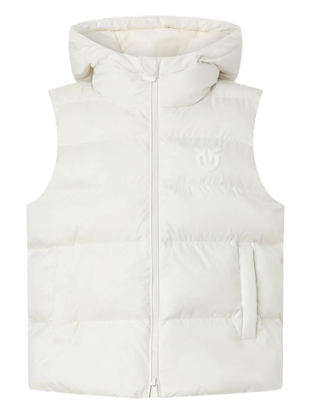 PINKO Bodywarmer met capuchon Wit