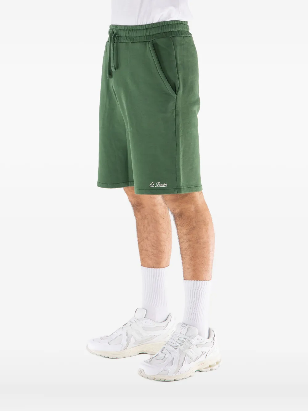  Mc2 Saint Barth Drawstring Logo-detail Shorts - Green 