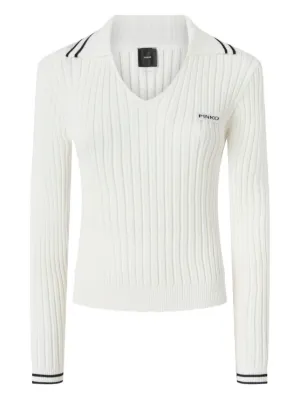 Tシャツ・カットソー Pinko Sweaters White PINKO Cotton Sweatshirt | White | FARFETCH