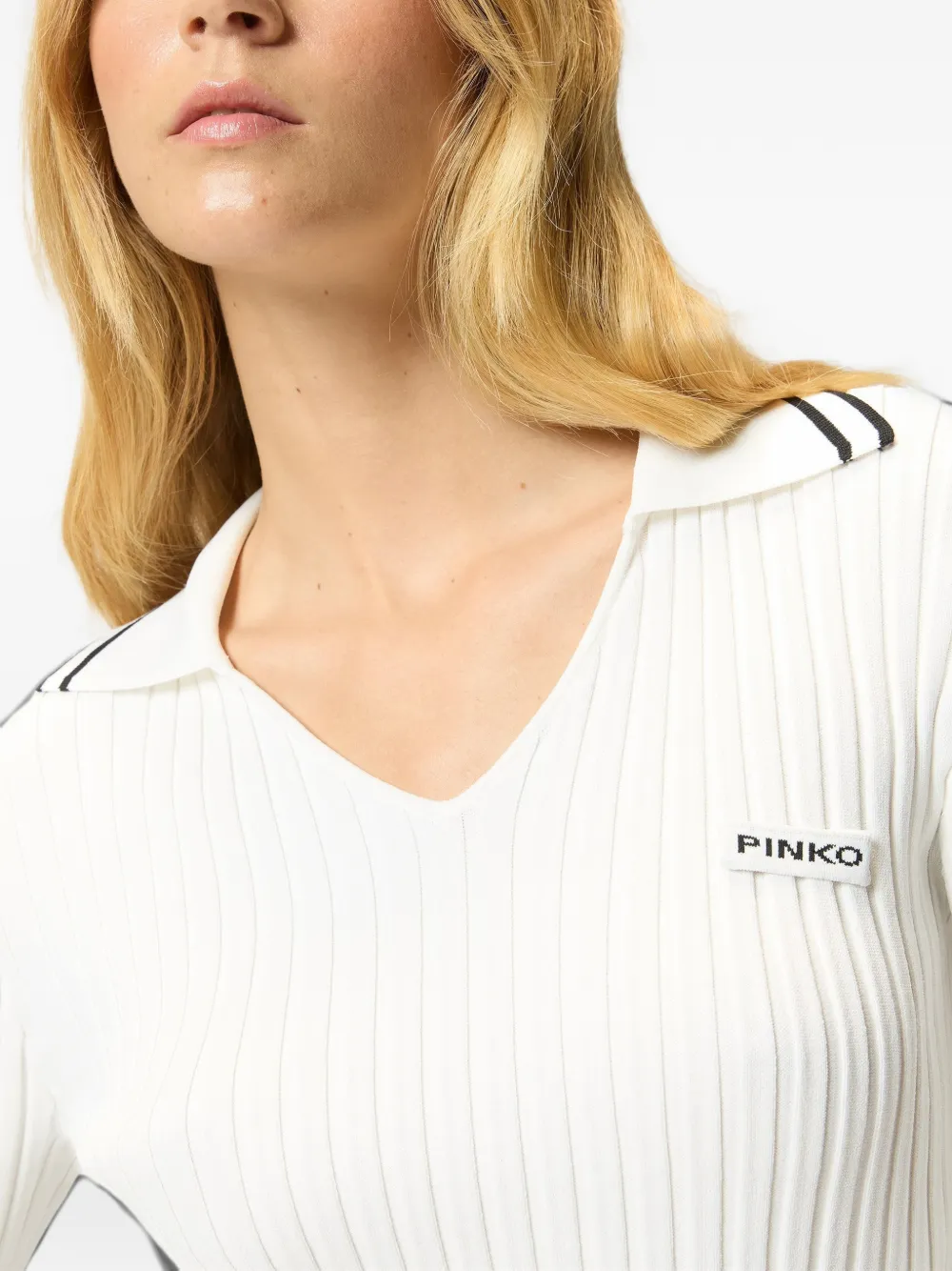 PINKO Trui met logodetail Wit
