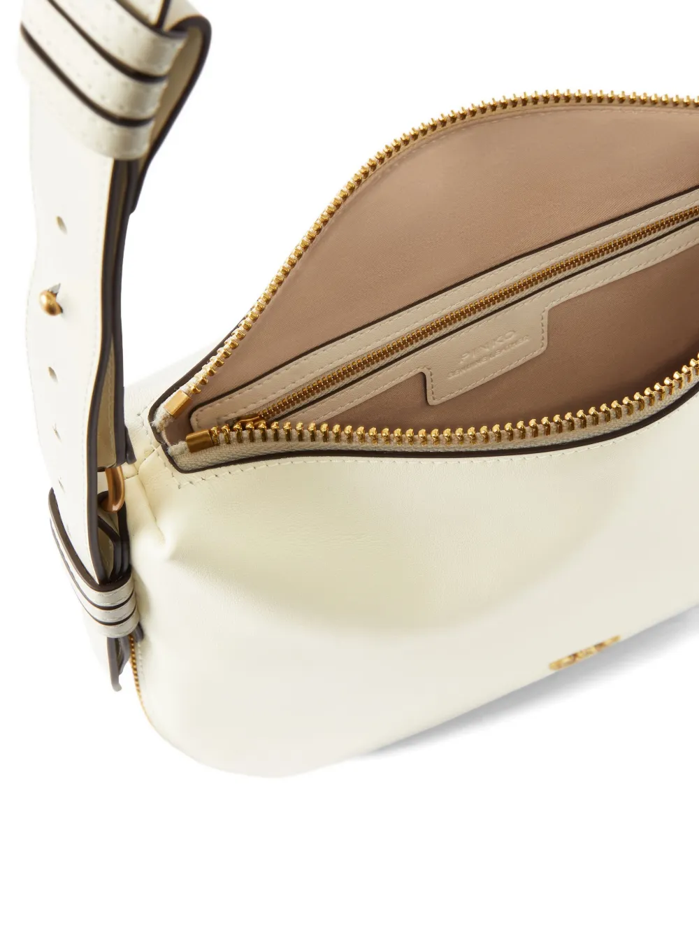 Pinko Love Bag Box Shoulder Bag In Nappa Leather In White