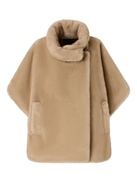 PINKO high-neck cape coat