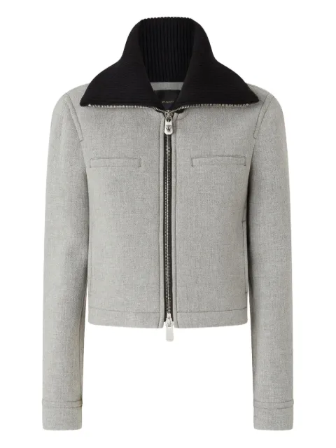 PINKO ribbed-collar jacket