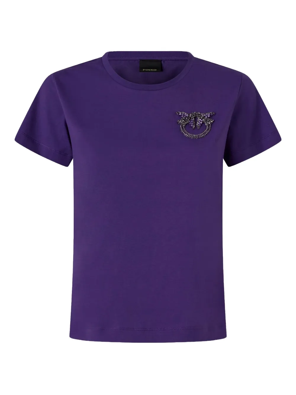 PINKO embellished short-sleeve T-shirt Paars