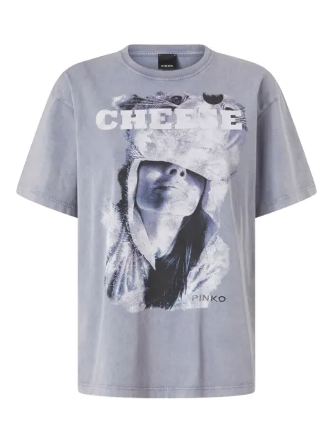 PINKO graphic-print cotton T-shirt