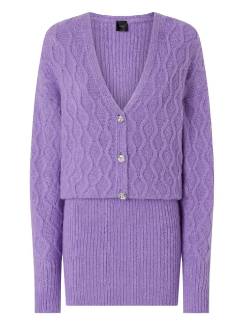 PINKO cable-knit button dress