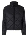 PINKO quilted diamond-pattern jacket - Black